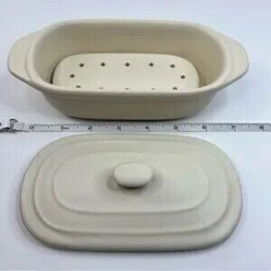 Petite Maison Wildly Delicious Ceramic Goat Cheese Baker Off White